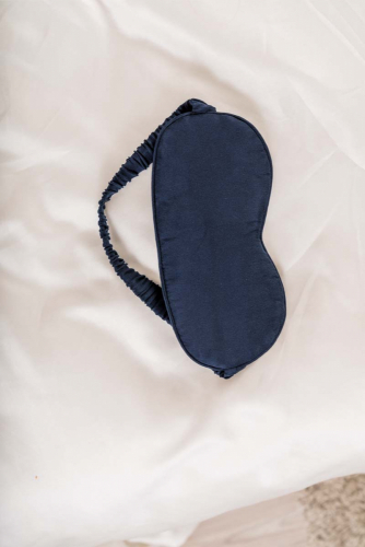 Sovmask / Ögonmask marinblå i gruppen Accessoarer/tvätt hos Sleep in Silk (og2bl)