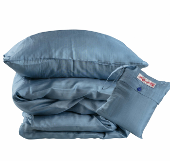 Reseset 3 i 1, jeansblå i gruppen Reseprodukter / Reselakan i siden hos Sleep in Silk (resejeansbla24)